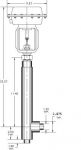 pneumatic cryogenic valve drawing 1" pipe ends