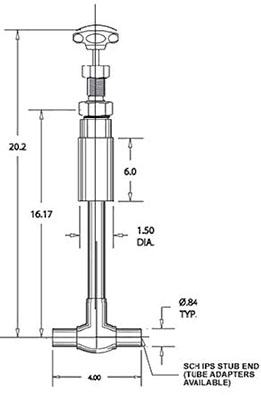 Liquid Helium Valve Model C3041-M23