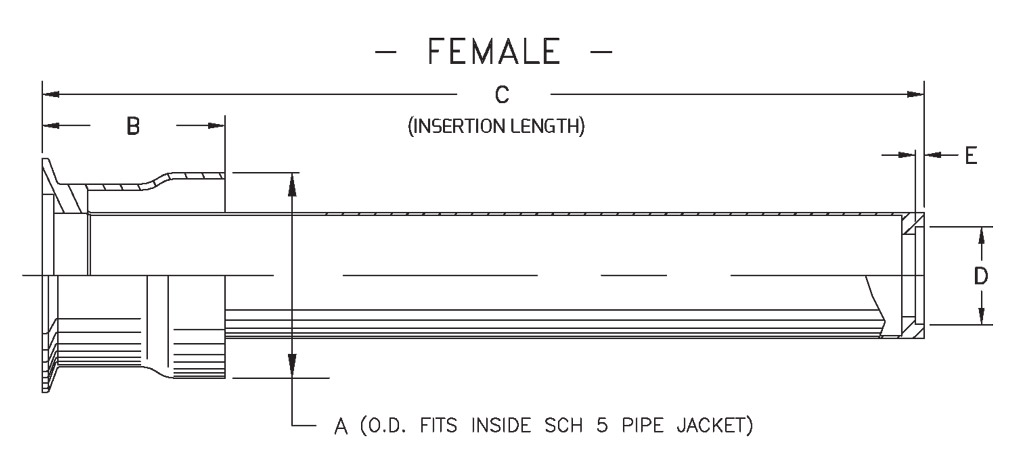cryogenic bayonet - female