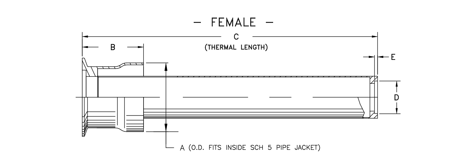 cryogenic bayonet model b3000 Female