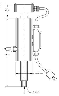 Vapor Vent Heater Model H1500