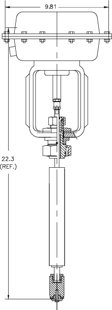 Cryogenic Valve Model C2081-A-TW