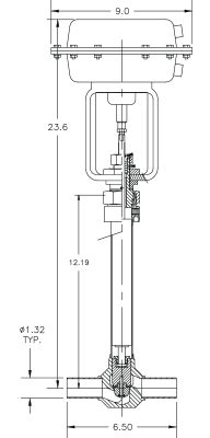 Cryogenic Valve Model C2081T-A22A