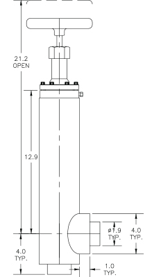 Cryogenic Valve Model C2122-M21