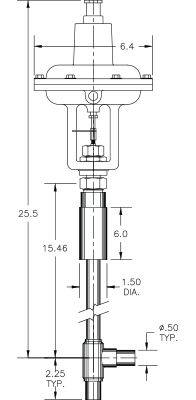 Liquid Helium Valve Model C3042-A23A