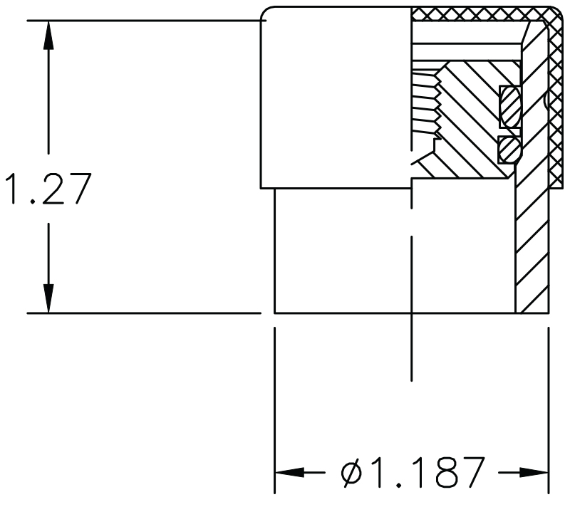 Vacuum Seal Off Valve Model V1085–1