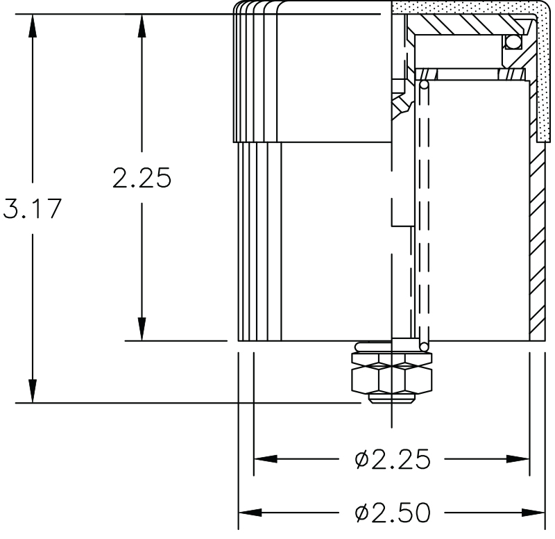 Vacuum Seal-off Valve Model V2165–10