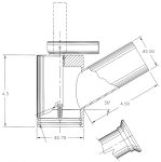 Vacuum Valve Operator Model V2165–20 vacuum-valve-V2165-20-drawing