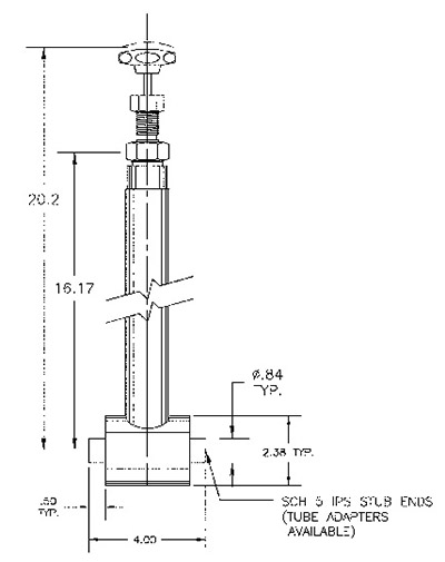 Liquid Helium Valve Model C3041-M21