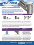 cryogenic piping accessories - evacuation components