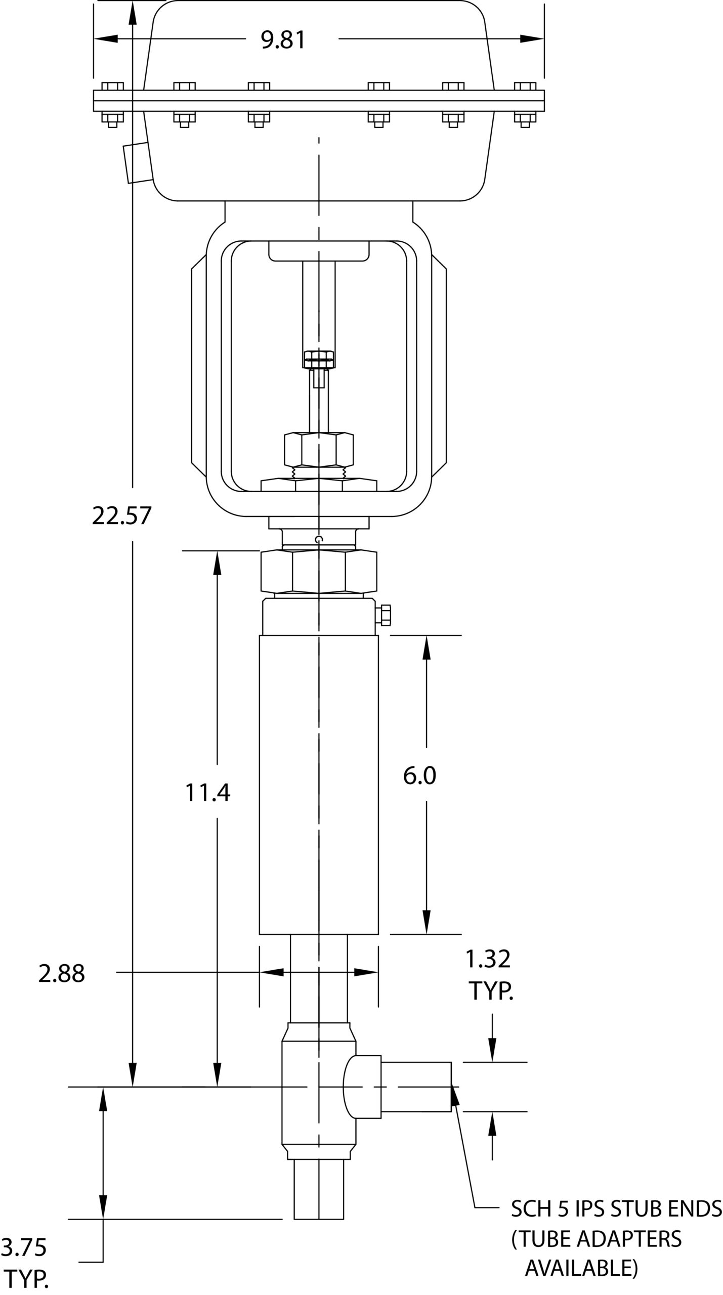 Cryogenic Valve Model C2082-A23