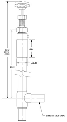 Liquid Helium Valve Model C3082-M23