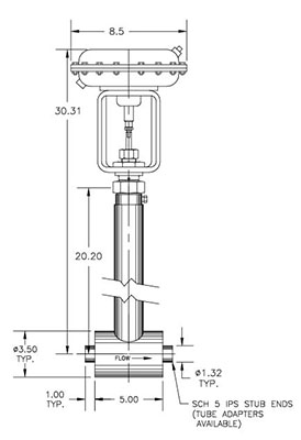 cryogenic helium valve