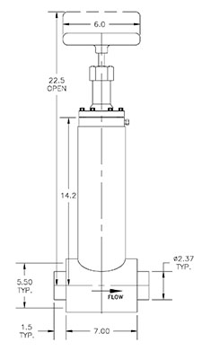 Cryogenic Valve Model C2161-M21