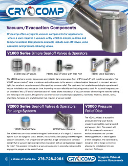 Cryogenic valves brochure for download